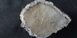 Modro býlí achát s křišťálem - Morcinov