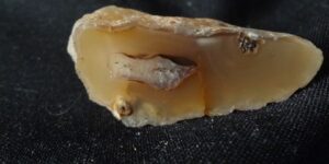 Chalcedon s křemenem  - pole kolem lomu v Doubravicích